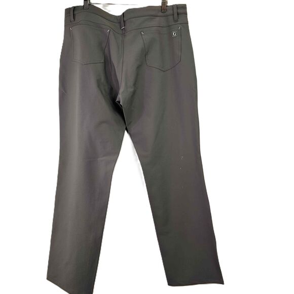 FootJoy Men's Gray 5-Pocket Athletic Straight Fit Golf Pants Size 38 x 32 - Picture 5 of 8